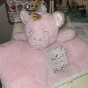 Pink Unicorn Plush Blanket